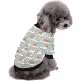 Beautiful deers Winter Christmas All Over Print Pet Dog Round Neck Fuzzy Shirt