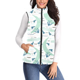 Crocodile diver pattern Women's Padded Vest
