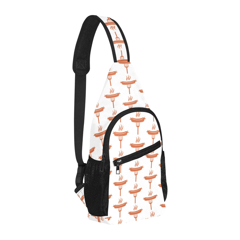 Sausage Pattern Print Design 05 All Over Print Chest Bag