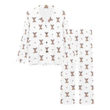Greyhound Pattern Print Design 05 Women's Long Pajama Set