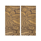 cacao beans tribal polynesian pattern background Gauze Curtain