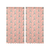 Eiffel Tower Flower Pattern Design 03 Gauze Curtain