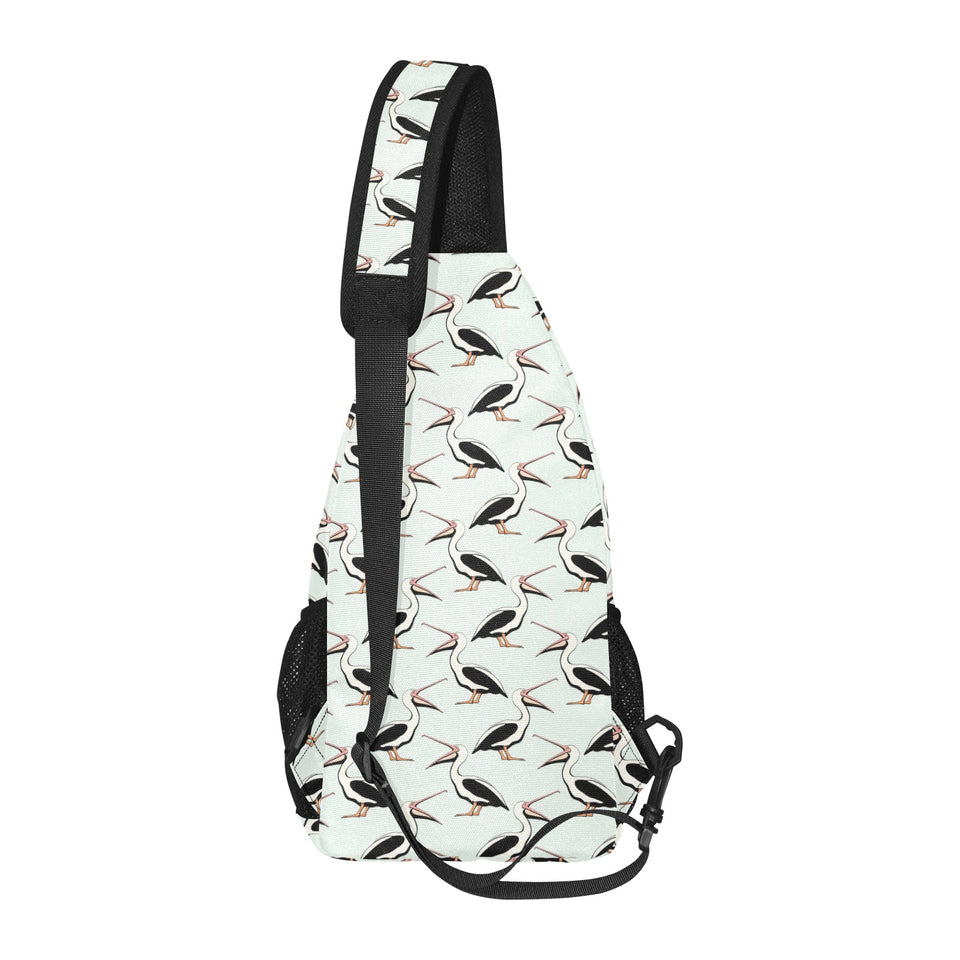 Pelican Pattern Print Design 02 All Over Print Chest Bag