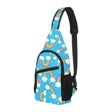 Rainbows Sky Clouds Pattern All Over Print Chest Bag