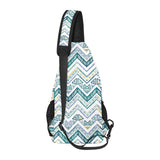 zigzag chevron paint design pattern All Over Print Chest Bag