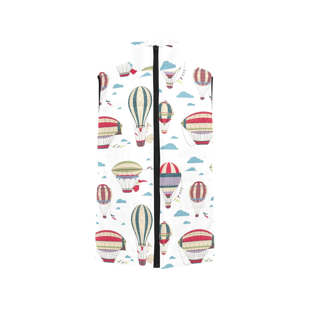Hot air balloon pattern Men's Padded Vest