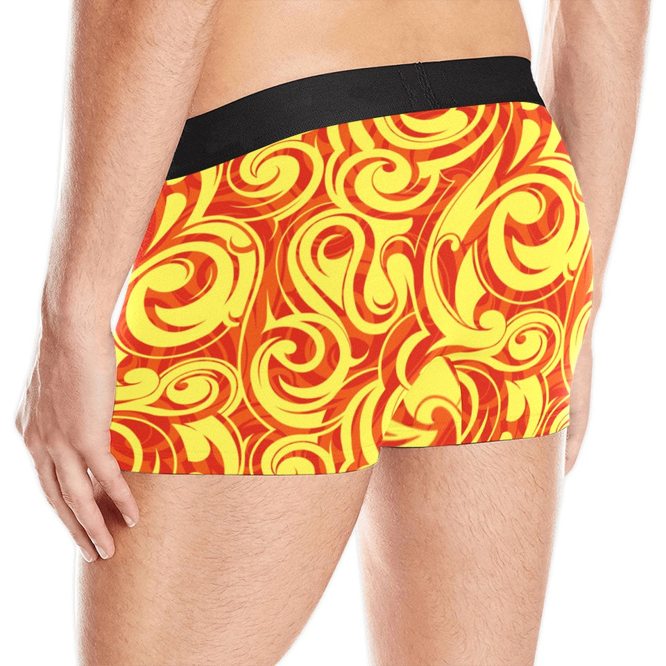 Fire flame design pattern Men's All Over Print Boxer Briefs Men's Underwear