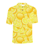 lemon pattern Men's All Over Print Polo Shirt