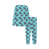 Stingray Pattern Print Design 02 Kids' Boys' Girls' All Over Print Pajama Set