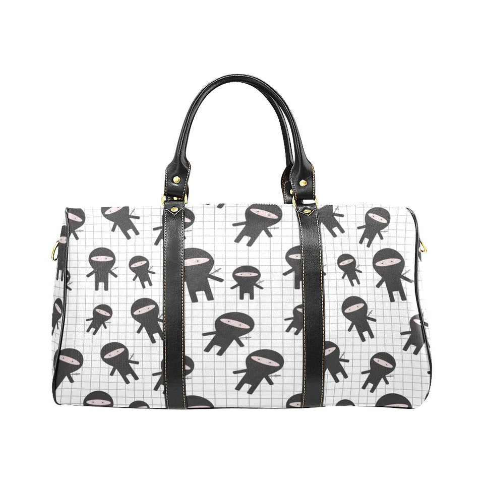 Ninja pattern plaid background Travel Bag