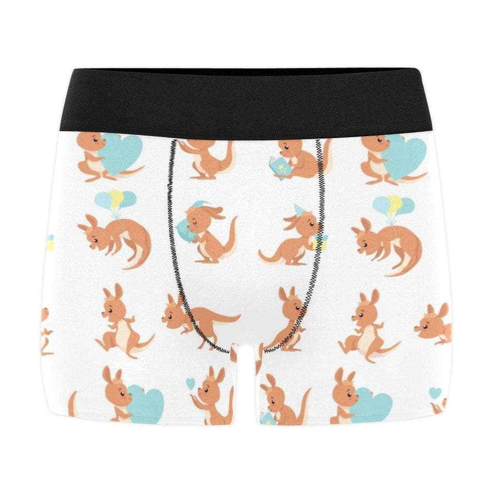 Cute Kangaroo pattern Men's All Over Print Boxer Briefs Men's Underwear