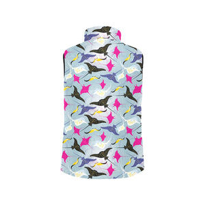 Stingray Pattern Print Design 01 Men's Padded Vest