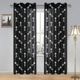 Engine Piston Black Theme Pattern Print Design 03 Gauze Curtain