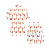 Daruma japanese wooden doll Men's V-Neck Short Pajama Set