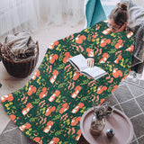 Squirrel Pattern Print Design 03 Blanket Robe with Sleeves