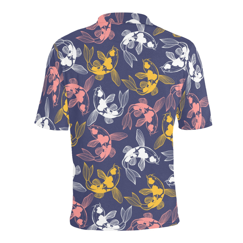Koi Fish Carp Fish pattern Men's All Over Print Polo Shirt
