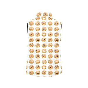 Hamburger Pattern Print Design 04 Men's Padded Vest