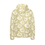 Garlic design pattern Kids' Boys' Girls' Padded Hooded Jacket
