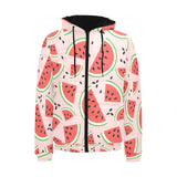 Watermelon pattern Men's Padded Hooded Jacket