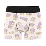 Cakes pies tarts muffins and eclairs purple bluebe Men's All Over Print Boxer Briefs Men's Underwear