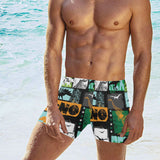 dinosaurs print pattern Men's Swimming Trunks