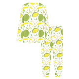 Durian pattern background Women's All Over Print Pajama Set