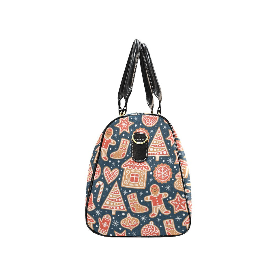 Christmas gingerbread cookie pattern Travel Bag