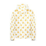 Pancake Pattern Print Design 05 Kids' Boys' Girls' Padded Hooded Jacket