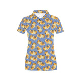 Guinea Pig Pattern Print Design 02 Women's All Over Print Polo Shirt