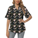 Hummingbird Pattern Print Design 03 Women's All Over Print Hawaiian Shirt