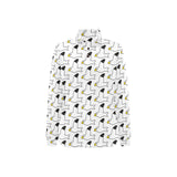 Seagull Pattern Print Design 05 Women's Long Sleeve Polo Shirt