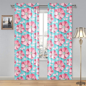 3D sakura cherry blossom pattern Gauze Curtain
