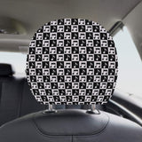 Music Notes Pattern Print Design 01 Car Headrest Cover