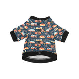 Camper Van Pattern Print Design 05 All Over Print Pet Dog Round Neck Fuzzy Shirt