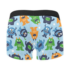 Alien Pattern Print Design 04 Men's All Over Print Boxer Briefs Men's Underwear