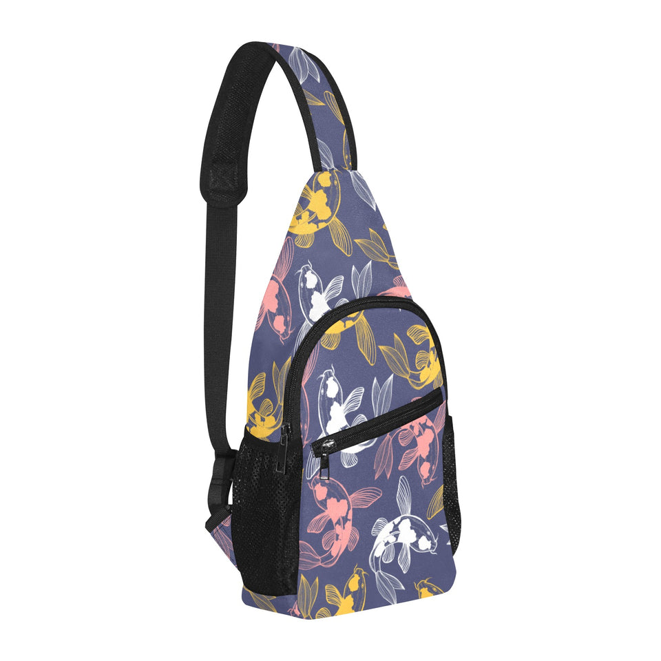 Koi Fish Carp Fish pattern All Over Print Chest Bag