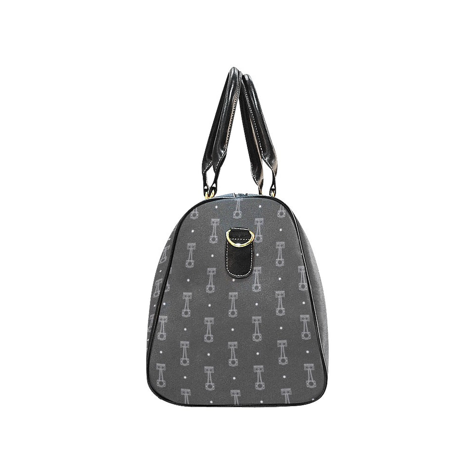 Engine Piston Black Background Pattern Design 02 Travel Bag