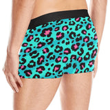 Green leopard skin print pattern Men's All Over Print Boxer Briefs Men's Underwear