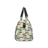 Pineapples pattern striped background Travel Bag