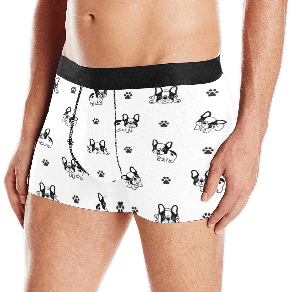 Cute french bulldog paw pattern Men's All Over Print Boxer Briefs Men's Underwear