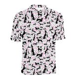 Greyhound Pattern Print Design 02 Men's All Over Print Polo Shirt