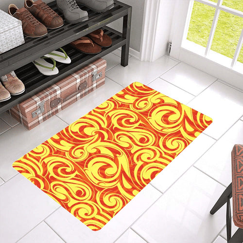 Fire flame design pattern Doormat