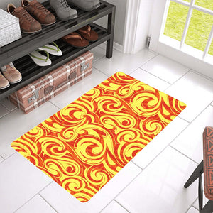 Fire flame design pattern Doormat