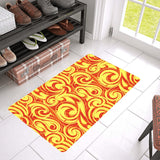 Fire flame design pattern Doormat