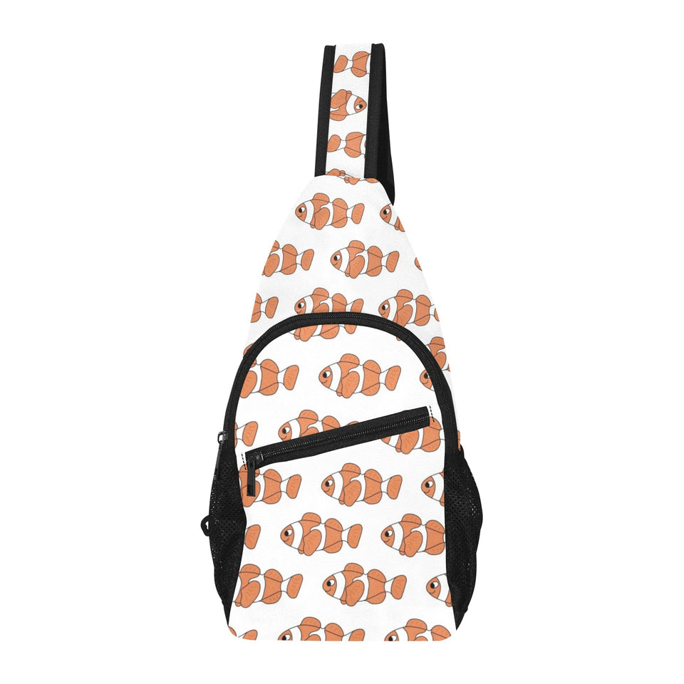 Clown Fish Pattern Print Design 05 All Over Print Chest Bag