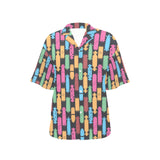 Skate Board Pattern Print Design 02 Women's All Over Print Hawaiian Shirt