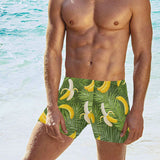 Banana Palm Leaves pattern Men's Swimming Trunks