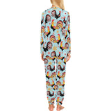 Rooster chicken cock snowfalke Women's All Over Print Pajama Set