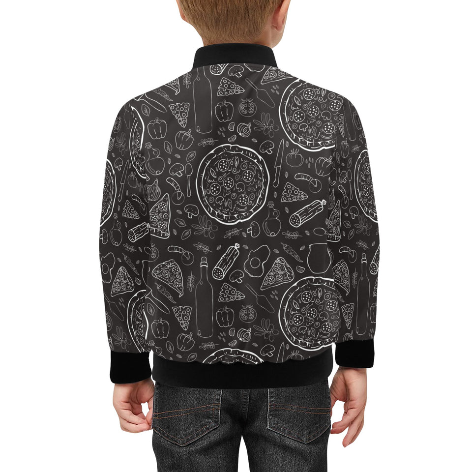 Pizza pattern Kids' Boys' Girls' Bomber Jacket