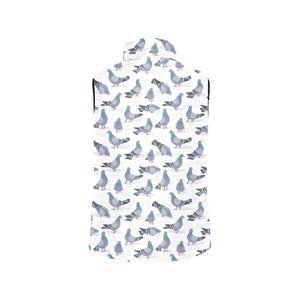 Pigeon Pattern Print Design 03 Men's Padded Vest